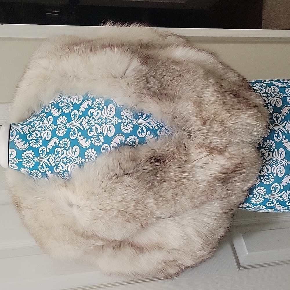 GENUINE Silver Fox Stole